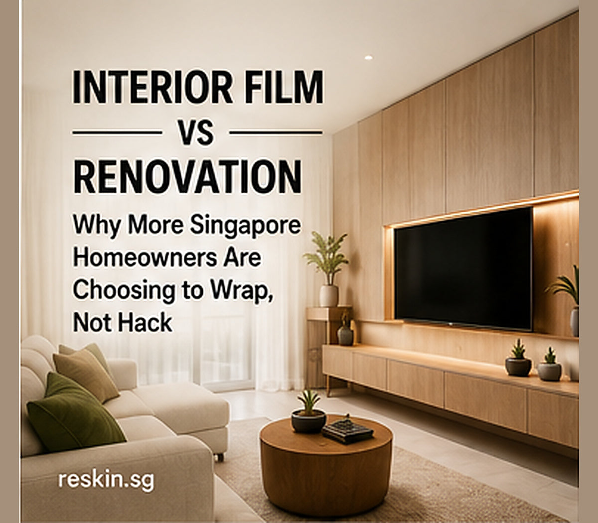 Interior Film vs Renovation: Why More Singapore Homeowners Are Choosing to Wrap, Not Hack