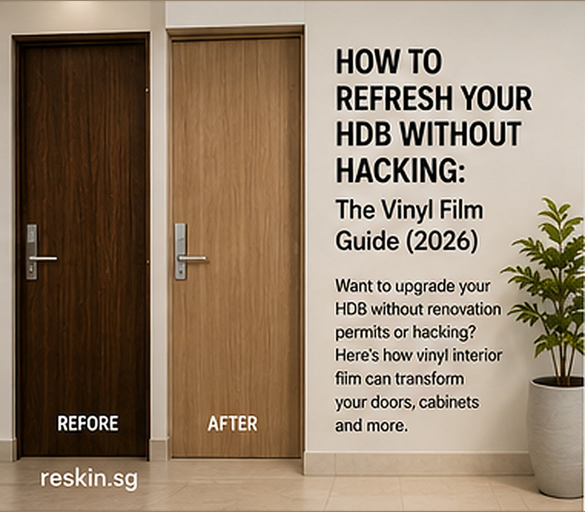 How to Refresh Your HDB Without Hacking: The Vinyl Film Guide (2026)