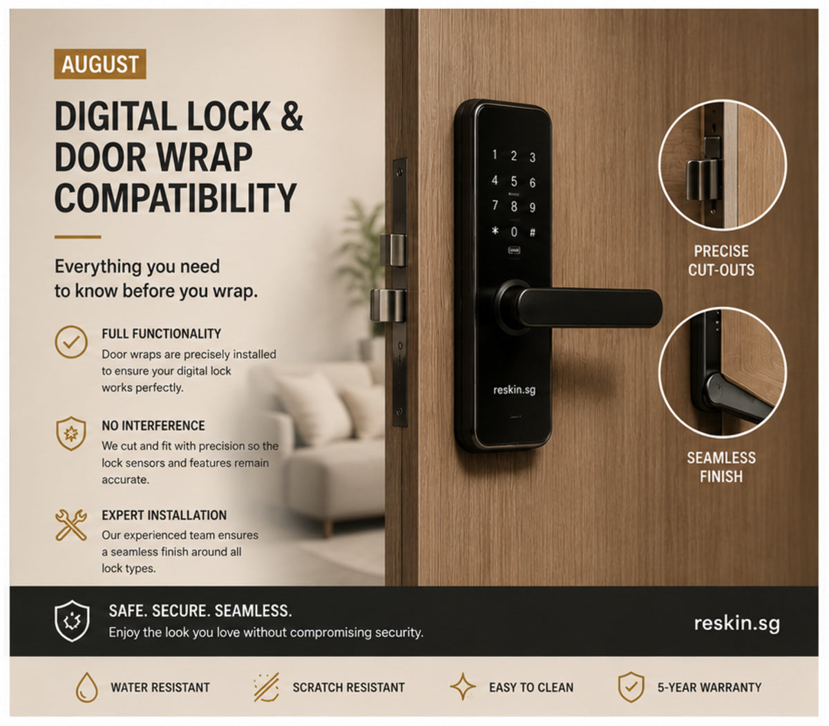 Digital Lock & Door Wrap Compatibility Singapore: What to Know (2026)